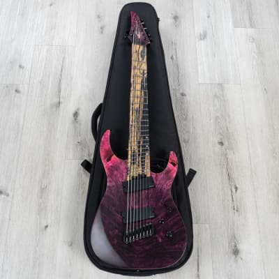 Legator Ninja N8FX Multi-Scale 8-String Guitar, Ebony, Fluence Pickups, Ruby image 10