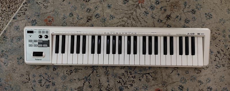 Roland A-49 MIDI Keyboard Controller - White | Reverb