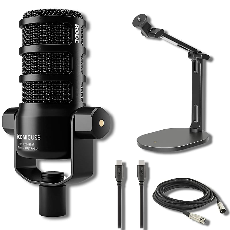Rode PodMic USB and XLR Dynamic Broadcast Microphone with Reverb