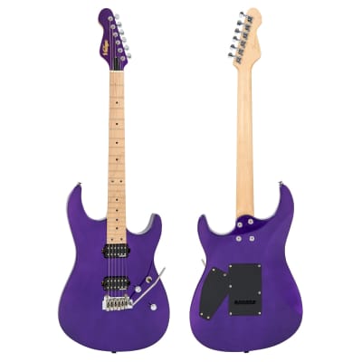 Vintage V6M24 ReIssued Series Electric Guitar ~ Pasadena Purple image 3