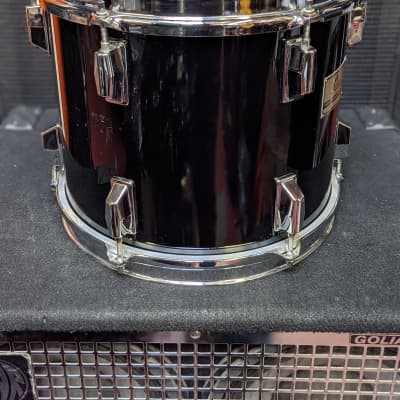 Closet Find! 1980s Pearl Japan Black Lacquer Maple Shell 10 x 12" MLX Tom - Looks And Sounds Great! image 3