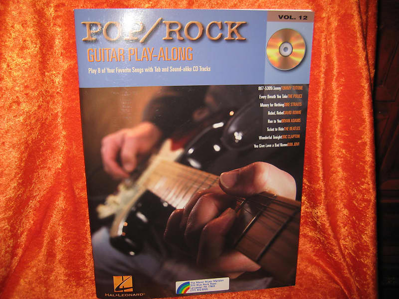 Hal Leonard Guitar Play-Along Pop/ Rock Book Vol. 12 w/ CD 48 | Reverb
