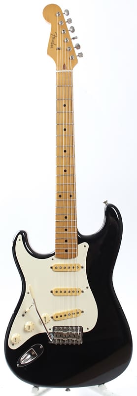 1994 Fender Stratocaster '57 Reissue Lefty Custom Shop Pickups black image 1