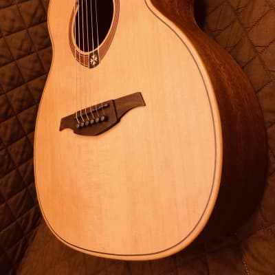 Lag TRAVEL-RCE Travel Series Solid Red Cedar Top Khaya Neck 6-String Acoustic-Electric Guitar w/Case image 10