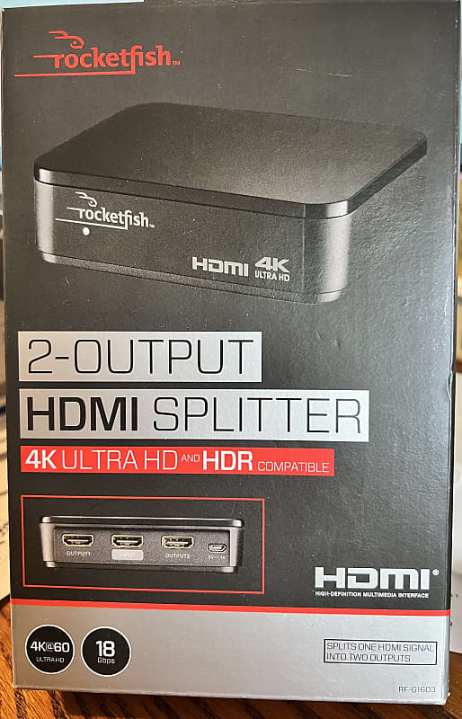 Rocketfish HDMI splitter 2022 Black Reverb