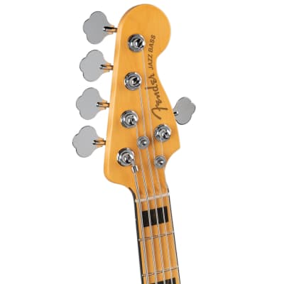 Fender American Ultra Jazz Bass V with Maple Fretboard - Arctic Pearl image 4