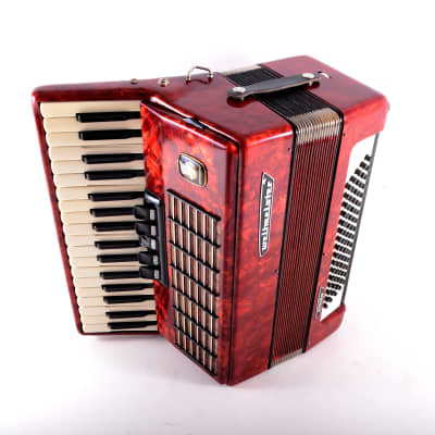 Rare Top Quality German Made LMM Piano Accordion Weltmeister Stella - 80 bass + Hard Case & Shoulder Straps - from the golden era image 4
