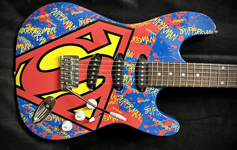 Unbranded Superman Stratocaster style image 1