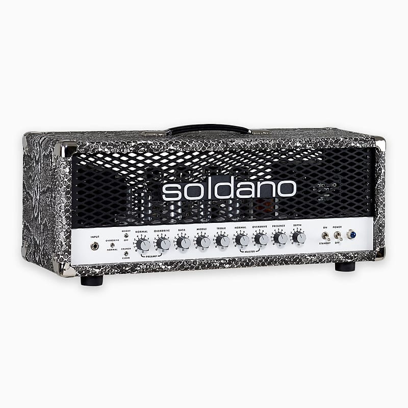 Soldano SLO-100 Custom 100 Watt Tube Guitar Amplifier Head - Snakeskin image 1