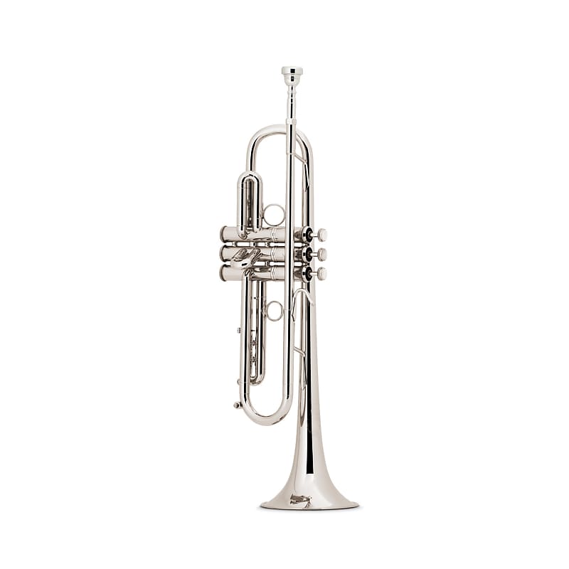 Bach Stradivarius Commercial Series Pro Bb Trumpet Outfit, Silver Plated image 1
