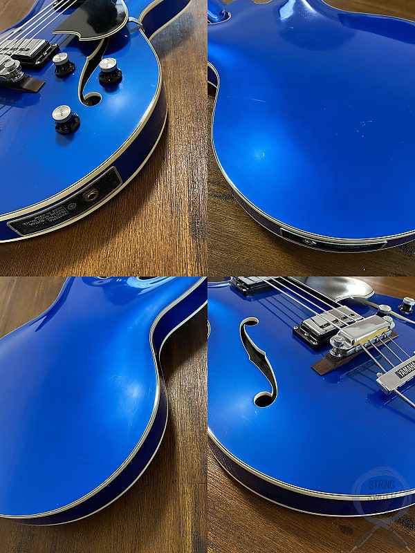 Yamaha SA-70, Full Hollow Body Bass, VERY RARE BLUE, 1973