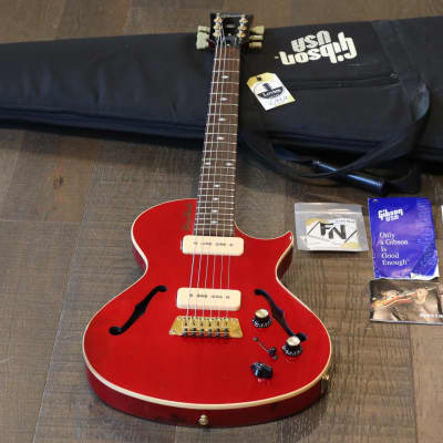 2005 Gibson Blueshawk Semi-Hollow Electric Guitar Cherry Red w/ P-90’s + OGB for sale