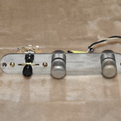 Gotoh Aged Telecaster Loaded Control Plate Wire Harness WD 24mm Full Size Pots Oak Grigsby Switch! image 4