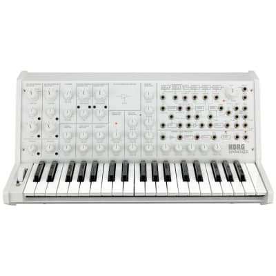 Korg MS-20 FS Monophonic Analog Synthesizer, 2 Oscillators, 37 Mini-Keys, White image 1