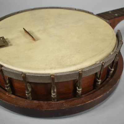 c. 1920's 4-String Tenor Banjo Natural NEEDS WORK image 8