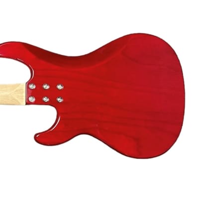 G&L Kiloton 4, Trans Red / Flame Maple Top / Bound Body / Maple *IN STOCK* Neck image 2