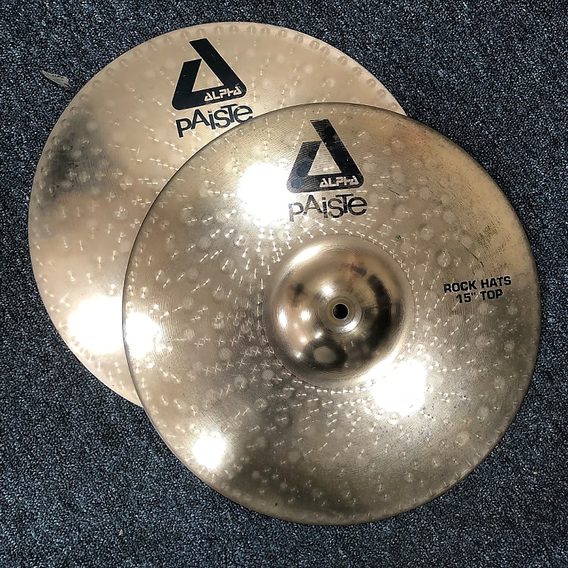Paiste 15" Alpha Rock Hi-Hat Cymbals (Pair) 2010 - 2016 image 1