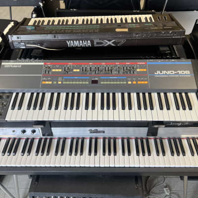 Roland Juno-106 61-Key Programmable Polyphonic Synthesizer 1984 - 1985 - Black image 5