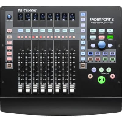 PreSonus Faderport 8 - Mix Production Controller. With Audio-Technica ATH-M50x Monitor Headphones (Black) image 3