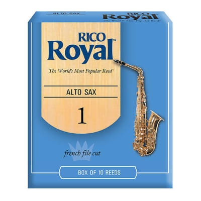 Rico Royal Alto Saxophone Reeds #1.0 (10-Pack) NEW rjb1010 image 1