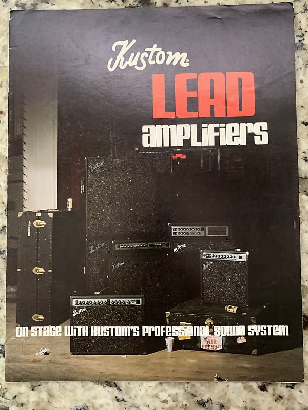 Kustom Lead Amplifier Brochure 1974 Reverb