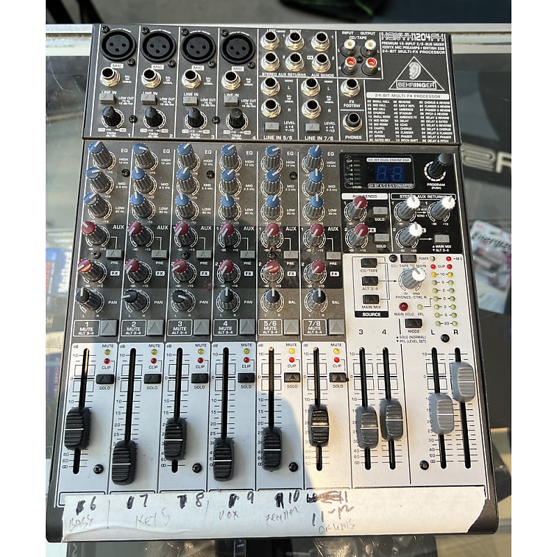 Behringer Xenyx 1204FX 12 Channel Mixer w/FX (Pre-Owned) | Reverb