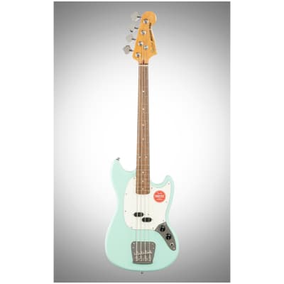 Squier Classic Vibe '60s Mustang Electric Bass, Laurel Fingerboard, Surf Green image 2