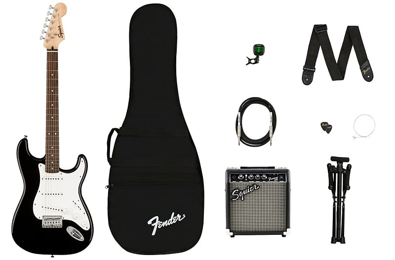 Squier electric guitar on sale starter kit