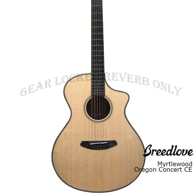 Breedlove Oregon Concert CE all solid Sitka Spruce & Myrtlewood acoustic electric guitar image 2