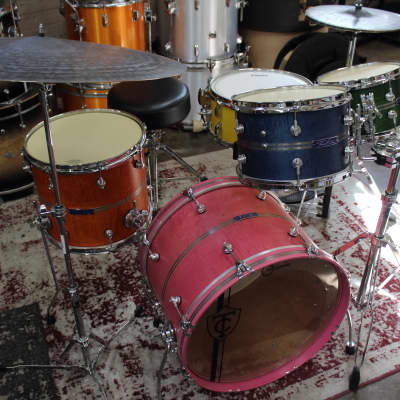 Twin Cities Drum Co. 4-Piece Bop Jelly Bean Stain Drum Set image 3