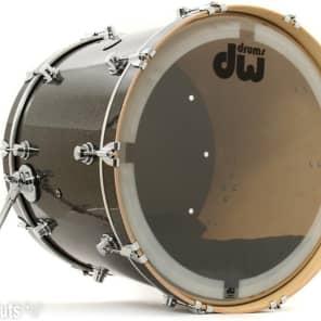 DW Performance Series Bass Drum - 18 x 22 inch - Pewter Sparkle FinishPly image 3