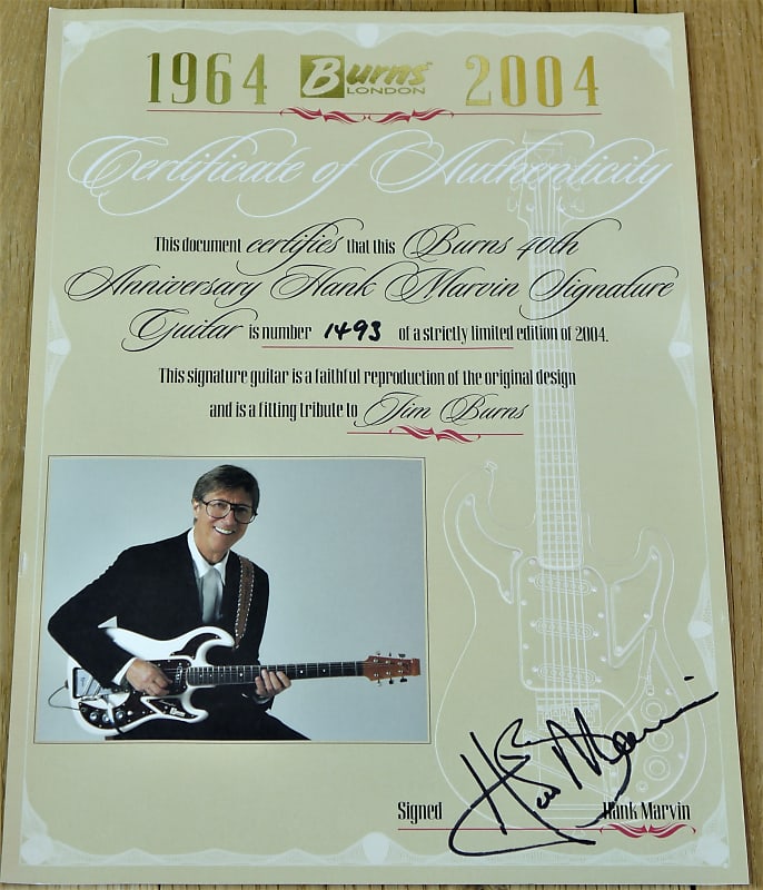 Burns Hank Marvin Signature 40th Anniversary ~ Secondhand | Reverb