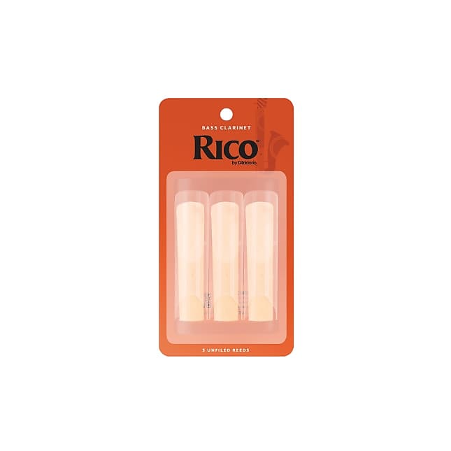 Rico by D'Addario REA0330 Bass Clarinet Reeds, Strength 3, 3-Pack image 1
