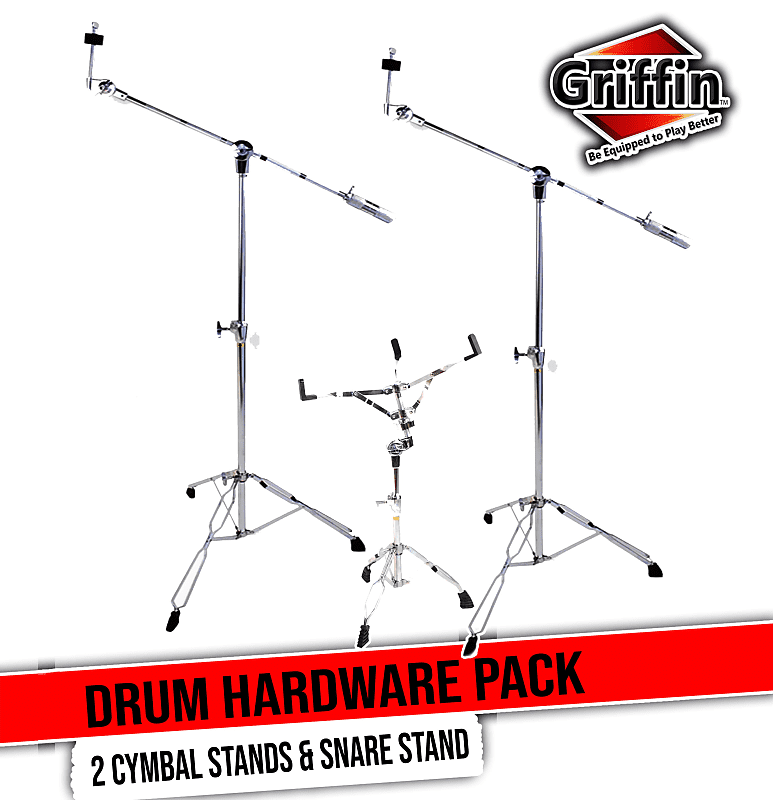 3 PACK - Cymbal Stand With Boom Arm & Snare Drum Stand Kit by | Reverb