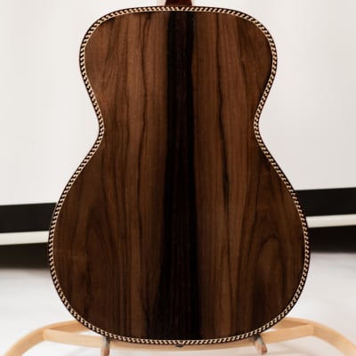 Lefty/Righty Portland Guitar OM Brazilian Rosewood with Adirondack Spruce Top and Snakewood + Pickup image 6