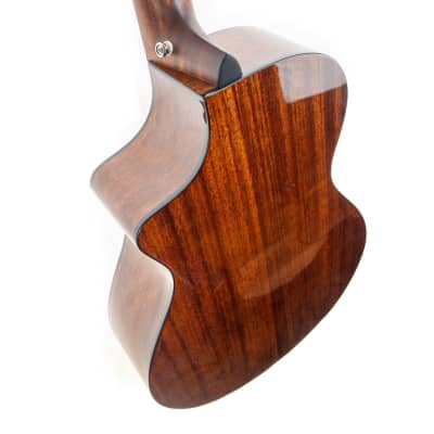 Breedlove Discovery S Concert sitka edgeburst cutaway acoustic electric bass guitar image 12