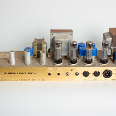 Marshall  JMP Model 1959 Super Lead 100 w/Model 1960 4x12" Extension Cabinet *LOCAL PICKUP ONLY* Tube Amplifier (1971), ser. #SL-A 4659C. image 7