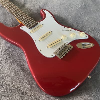 2023 Del Mar Lutherie  Surfcaster Strat  Candy Apple Red - Made in USA image 4