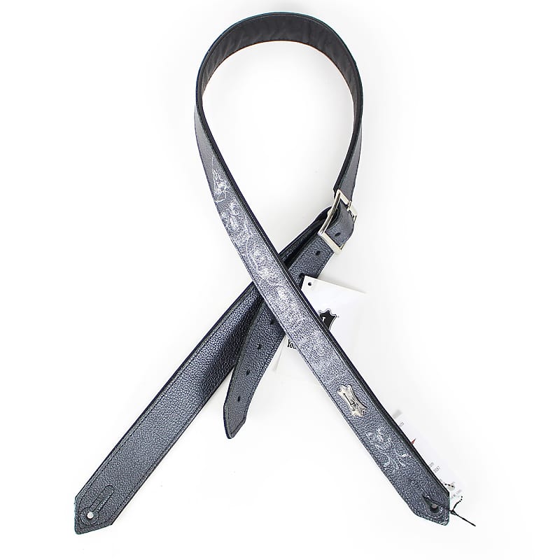 Levy's PM28STP 1.5" Leather Guitar Strap with Buckle image 1