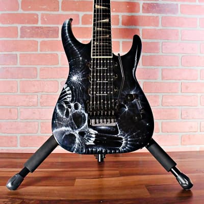 Jackson Custom Shop Arch Top Soloist 7-String 3-Pickup Reverse Headstock 2008 Double-Sided Graphic image 1