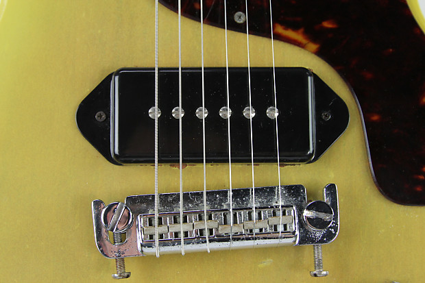 1970s Univox Les Paul Junior Double Cut TV Yellow MIJ | Reverb