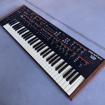 Dave Smith Instruments Prophet 12 61-Key 12-Voice Polyphonic Synthesizer 2013 - 2018 - Black with Wood Sides