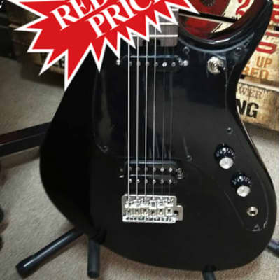 AriaPro 2 Jet B'Tone -Baritone Guitar - Gloss Black image 1