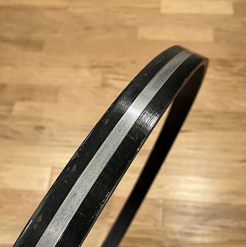 60's Ludwig 26" Wood Bass Drum Hoop with Silver Inlay Reverb