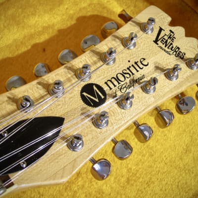Mosrite Ventures 12 String Vintage 1966 Electric Guitar Mark XII Near Mint Pearl White with HSC image 11