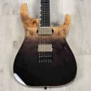 ESP E-II M-II NT Guitar, Buckeye Burl Maple, Bare Knuckle, Black Natural Fade