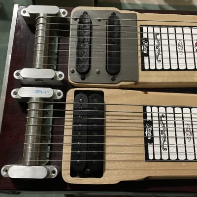 Hudson Double Neck Pedal Steel 8 str. each neck, open E and C6 Fender style and sound image 9