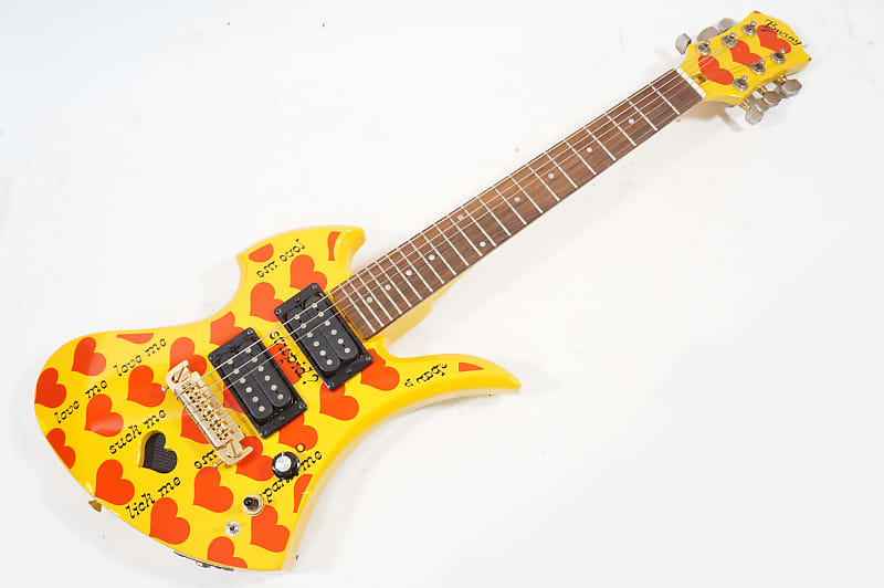 ギター Burny YH-JR/HY Jr. hide Mini Guitar BURNY YH-JR/HY Mockingbird - X JAPAN HIDE YELLOWHEART. This