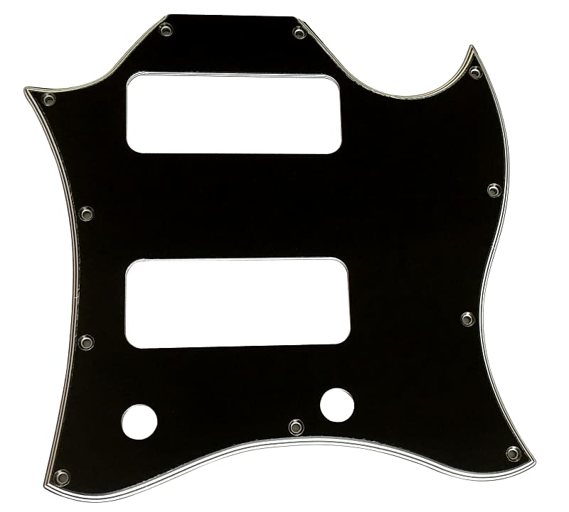 For Gibson US SG P90 Without Pickup Mounting Hole Style Guitar Pickguard,5 Ply Black image 1