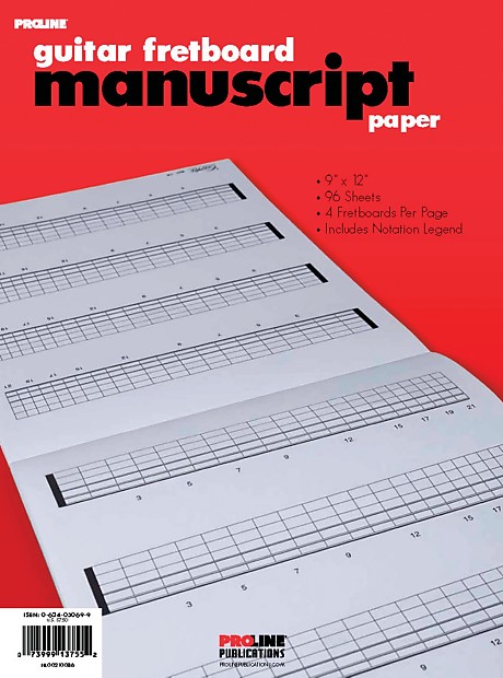 Proline 210086 Standard Fretboard Manuscript Paper image 1